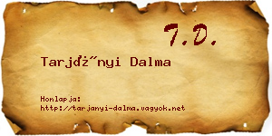Tarjányi Dalma névjegykártya